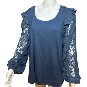 Pioneer woman lace long sleeve blouse